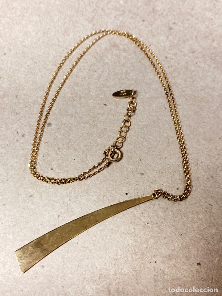 Joyeria: Gargantilla de plata chapada de oro /CC6 - Foto 4