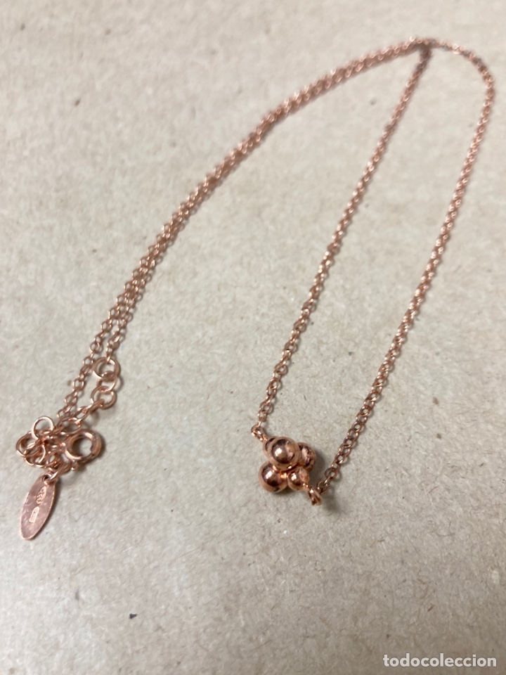Joyeria: Gargantilla de plata chapada oro rosa /CC6 - Foto 3