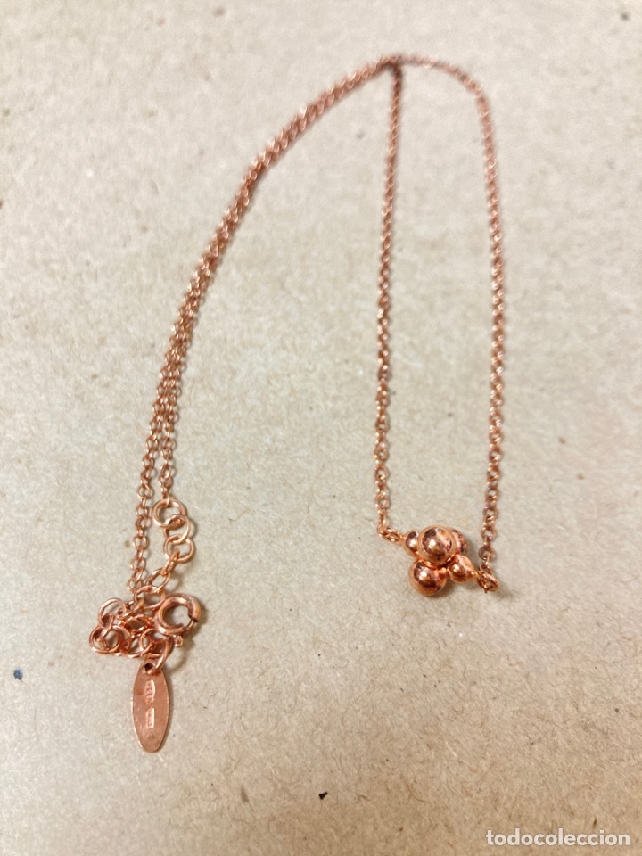 Joyeria: Gargantilla de plata chapada oro rosa /CC6 - Foto 5