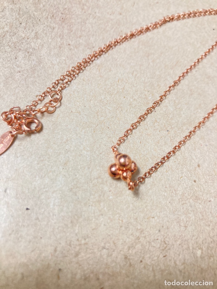 Joyeria: Gargantilla de plata chapada oro rosa /CC6 - Foto 6