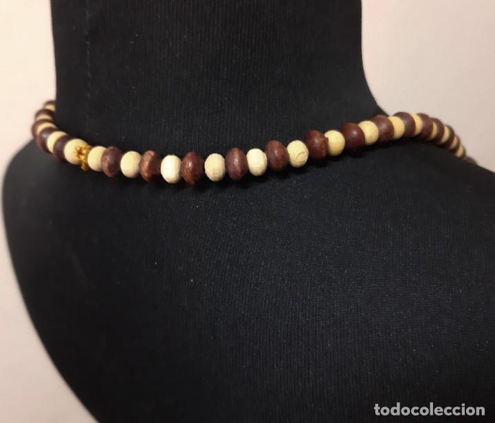 Joyeria: Collar vintage de cuentas de madera - Foto 6