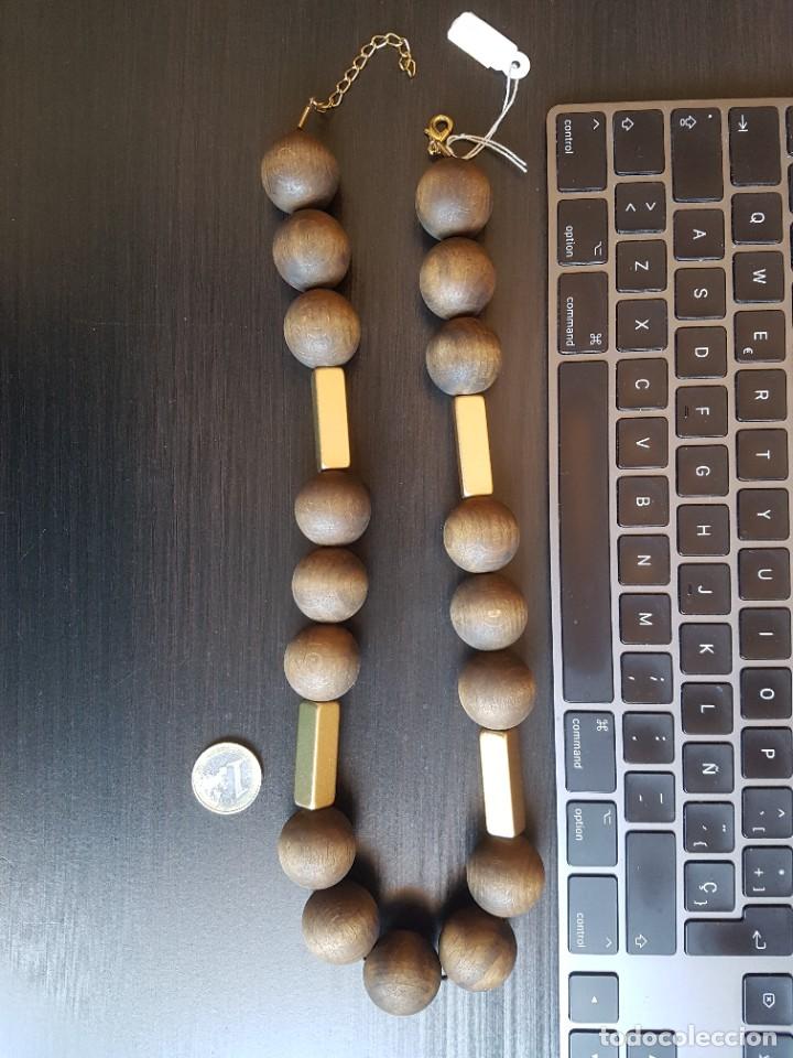 Joyeria: Gran collar madera y laton. - Foto 1