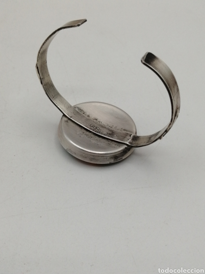 Joyeria: Pulsera brazalete plata de ley coral y turquesa - Foto 9