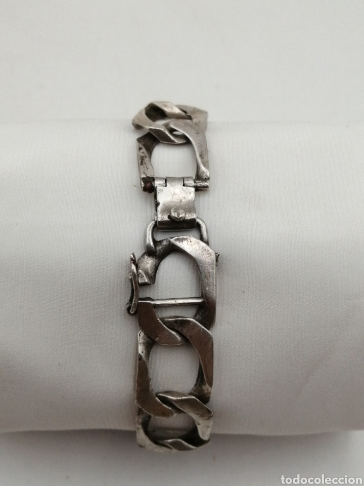 Joyeria: Antigua pulsera plata de ley - Foto 8