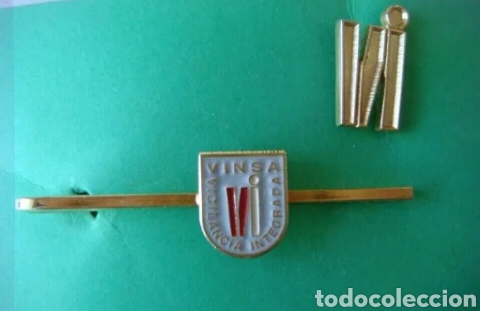 Joyeria: VINSA VIGILANCIA INTEGRADA PISACORBATAS SUJETACORBATAS Y PIN PINS VINTAGE EMPRESA SEGURIDAD ESPA&Ntilde;A
