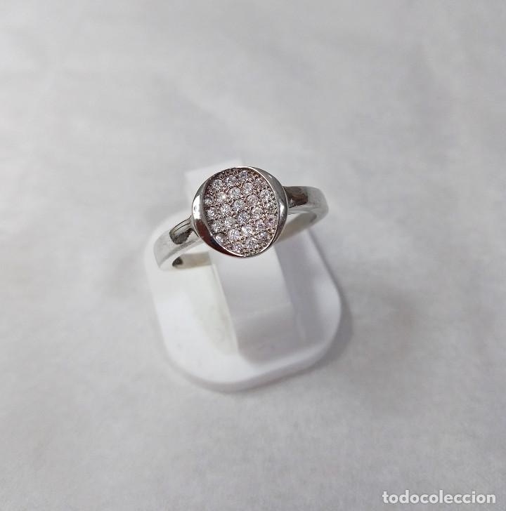 Joyeria: Anillo de plata de ley con circonitas - Talla 14 - Foto 2