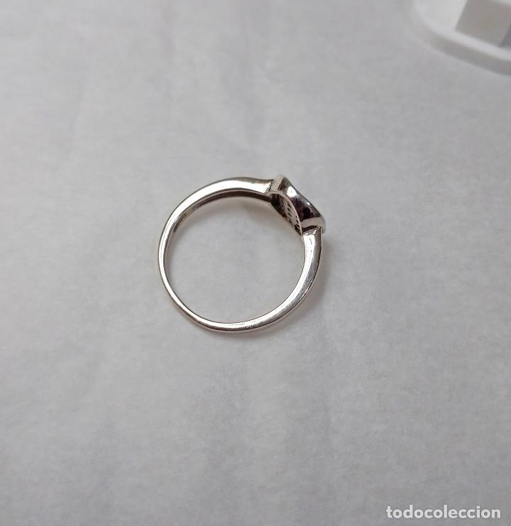 Joyeria: Anillo de plata de ley con circonitas - Talla 14 - Foto 3