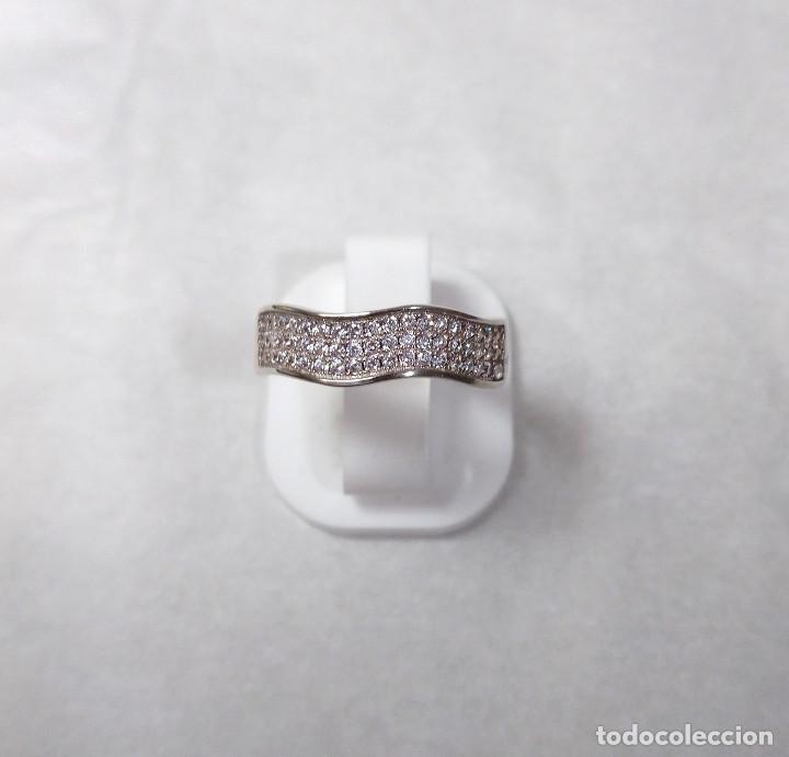 Joyeria: Anillo de plata de ley con circonitas - Talla 15 - Foto 4