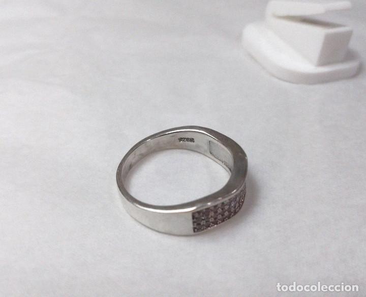 Joyeria: Anillo de plata de ley con circonitas - Talla 15 - Foto 5
