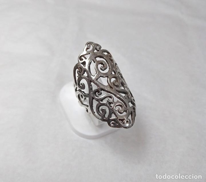 Joyeria: Anillo calado de plata de ley - Talla 14 - Foto 2