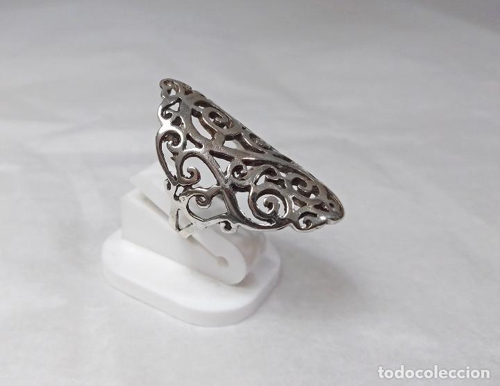 Joyeria: Anillo calado de plata de ley - Talla 14 - Foto 3