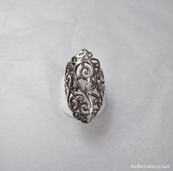 Joyeria: Anillo calado de plata de ley - Talla 14 - Foto 4