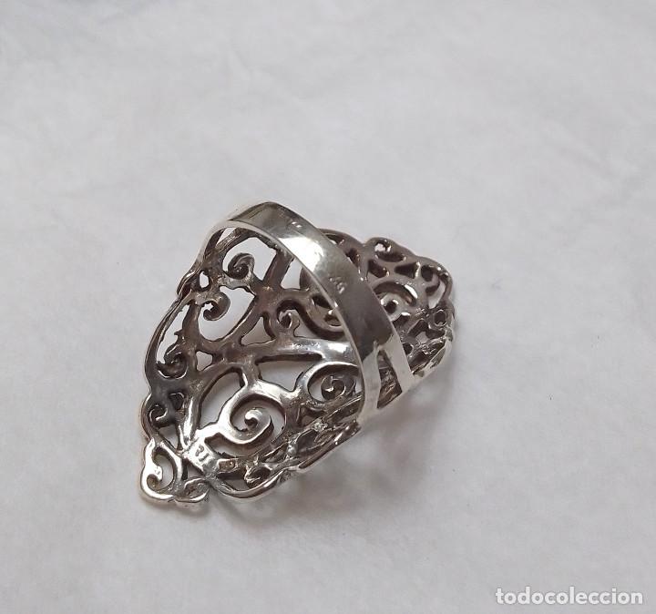 Joyeria: Anillo calado de plata de ley - Talla 14 - Foto 5