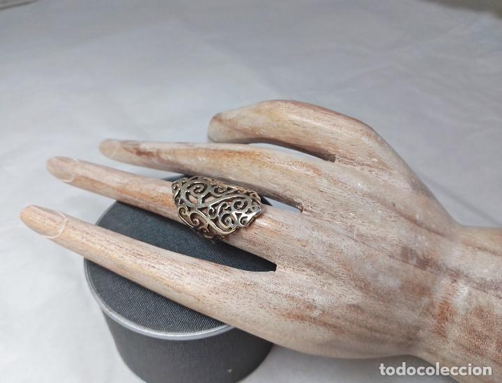 Joyeria: Anillo calado de plata de ley - Talla 14 - Foto 6