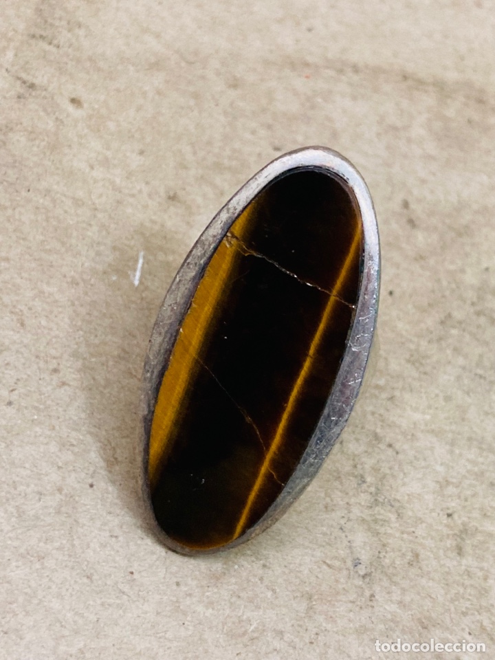 Joyeria: Anillo de plata y piedra ojo de tigre /SORT 08 - Foto 2