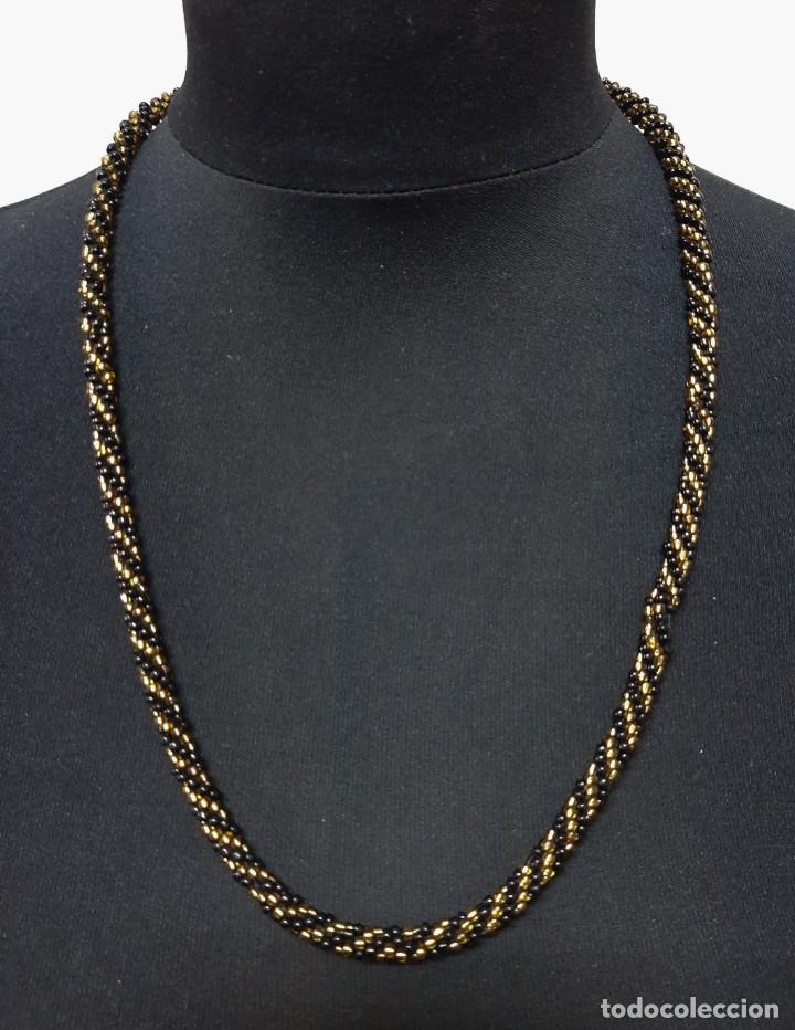 Joyeria: Collar de perlas de vidrio retorcidas en miniatura - Foto 3