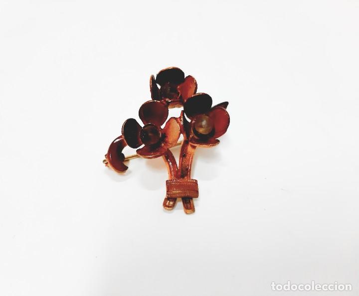Joyeria: Broche de pasador de cobre vintage - Foto 1