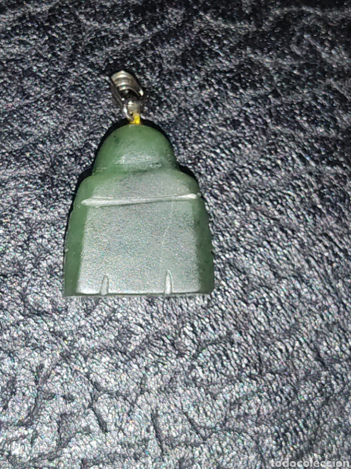 Joyeria: Colgate buda de jade verde natural,vintage. - Foto 4