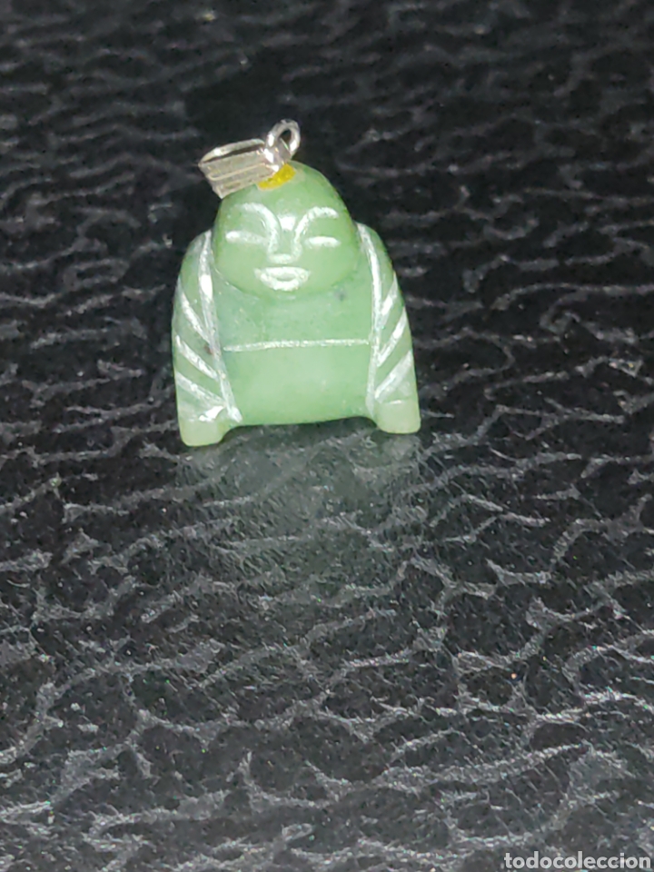 Joyeria: Colgate buda de jade verde natural,vintage. - Foto 6