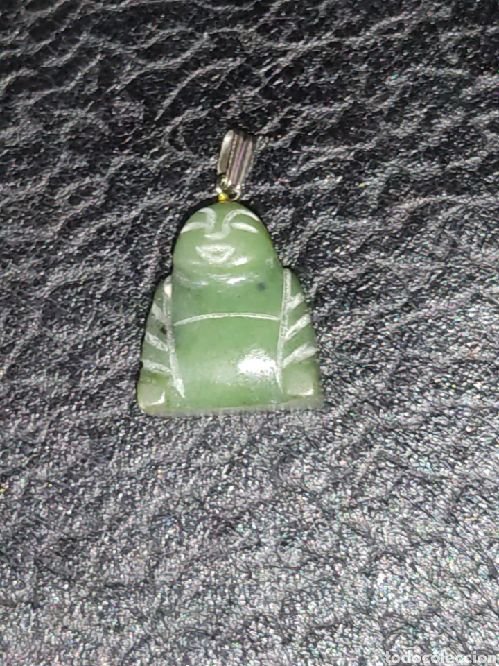 Joyeria: Colgate buda de jade verde natural,vintage. - Foto 1