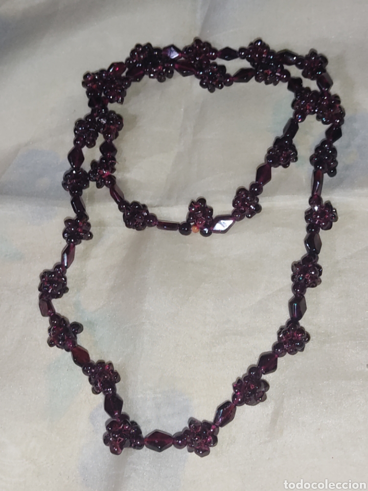 Joyeria: Collar largo de granates naturales,vintage. - Foto 3