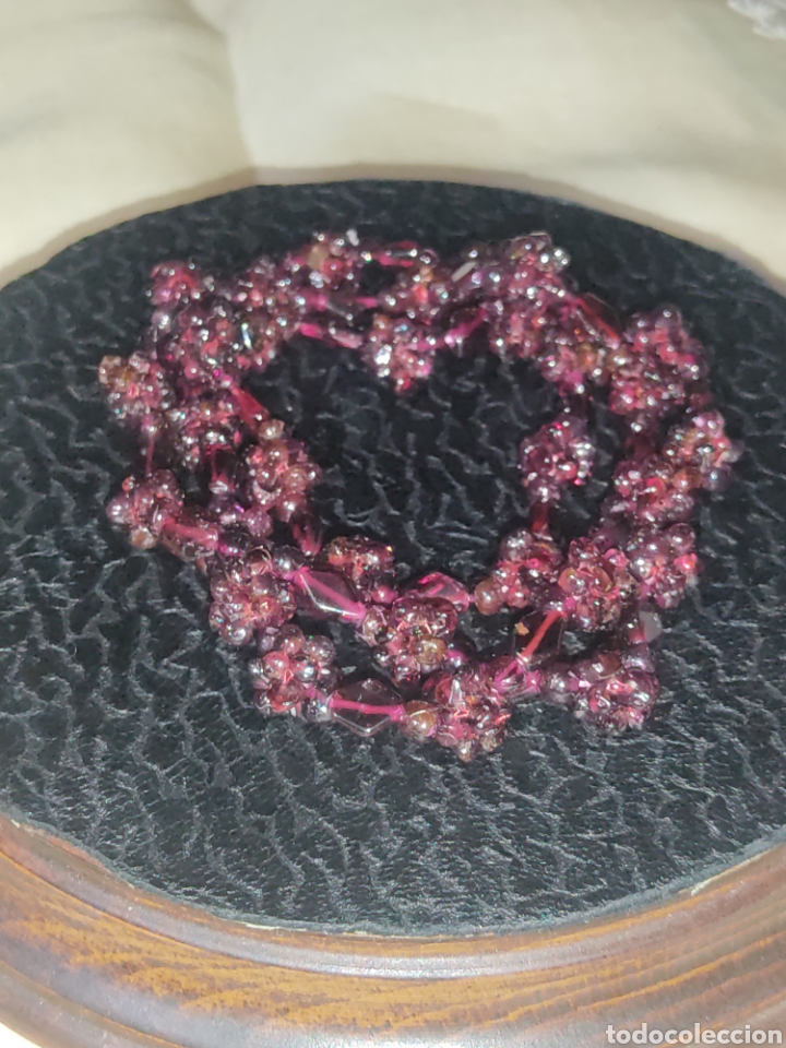 Joyeria: Collar largo de granates naturales,vintage. - Foto 5