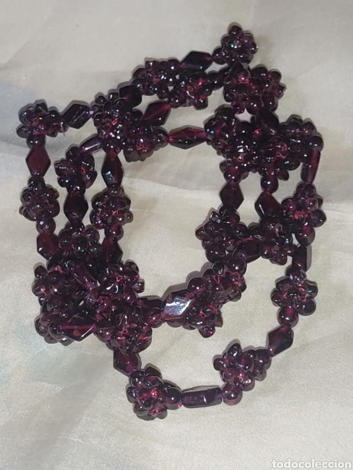 Joyeria: Collar largo de granates naturales,vintage. - Foto 7