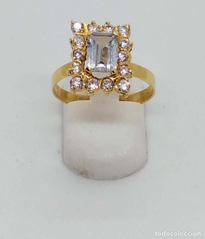 Joyeria: Anillo oro 18kts. topacio 2,9grms. - Foto 1
