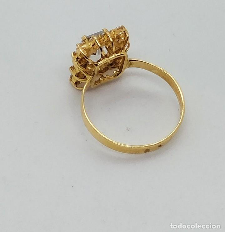 Joyeria: Anillo oro 18kts. topacio 2,9grms. - Foto 2