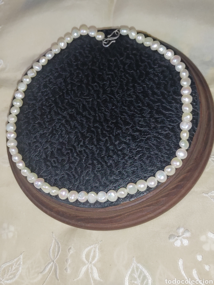 Joyeria: Collar de perlas barrocas y cierre de plata. - Foto 4