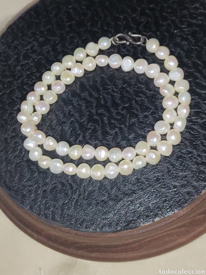 Joyeria: Collar de perlas barrocas y cierre de plata. - Foto 5