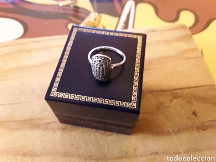 Joyeria: Anillo plata con pedreri negra - Foto 1