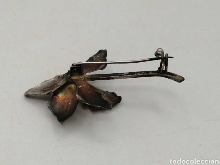 Joyeria: Antiguo broche artesanal. Plata de ley - Foto 8