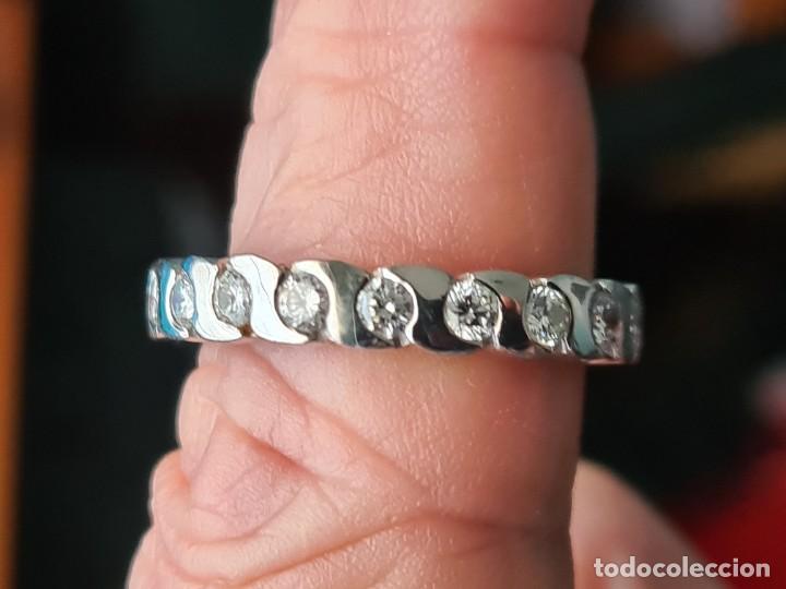 Joyeria: ANILLO DE ORO BLANCO DE 18K Y BRILLANTES - Foto 2