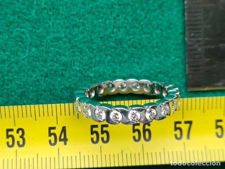 Joyeria: ANILLO DE ORO BLANCO DE 18K Y BRILLANTES - Foto 7