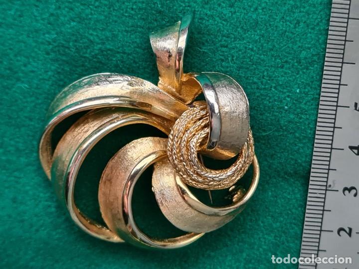 Joyeria: ANTIGUO BROCHE CHAPADO EN ORO DE 18K - Foto 2
