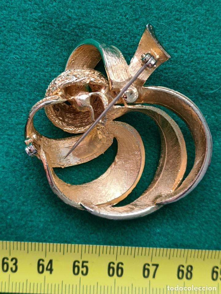 Joyeria: ANTIGUO BROCHE CHAPADO EN ORO DE 18K - Foto 3