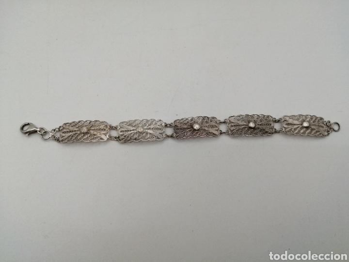 Joyeria: Antigua pulsera plata filigrana - Foto 3