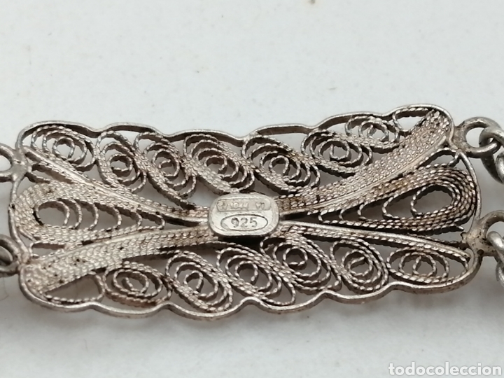 Joyeria: Antigua pulsera plata filigrana - Foto 5