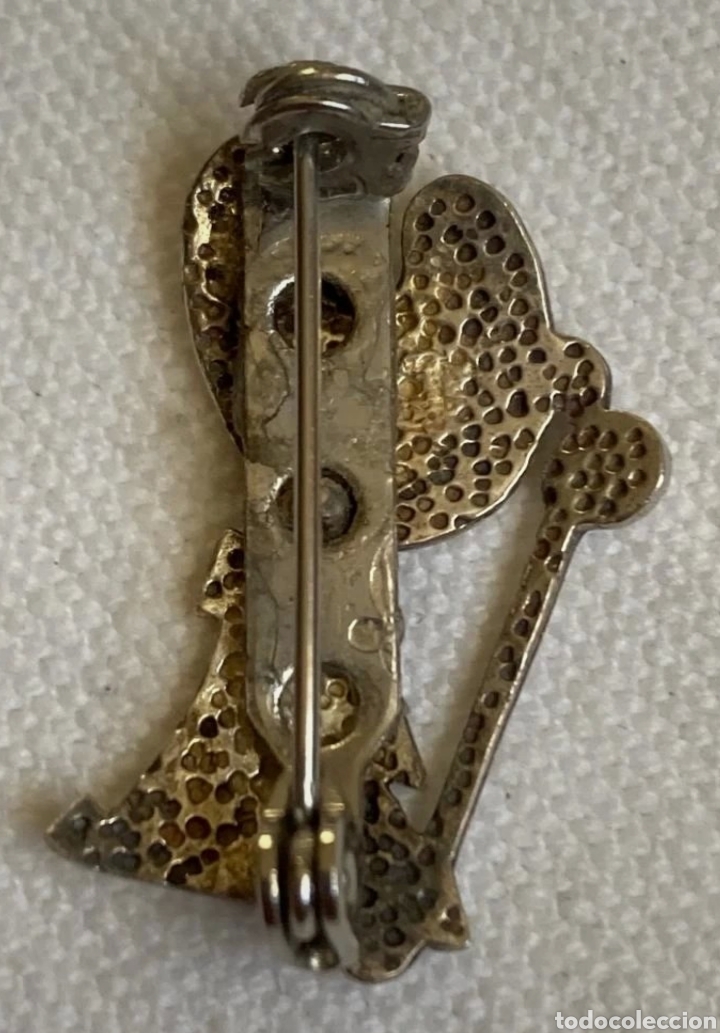 Joyeria: Broche en acero plateado - Foto 2