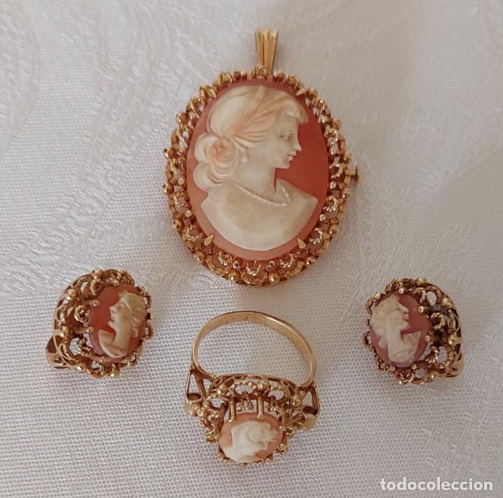 Joyeria: Espectacular juego de camafeos en oro de ley - Foto 1