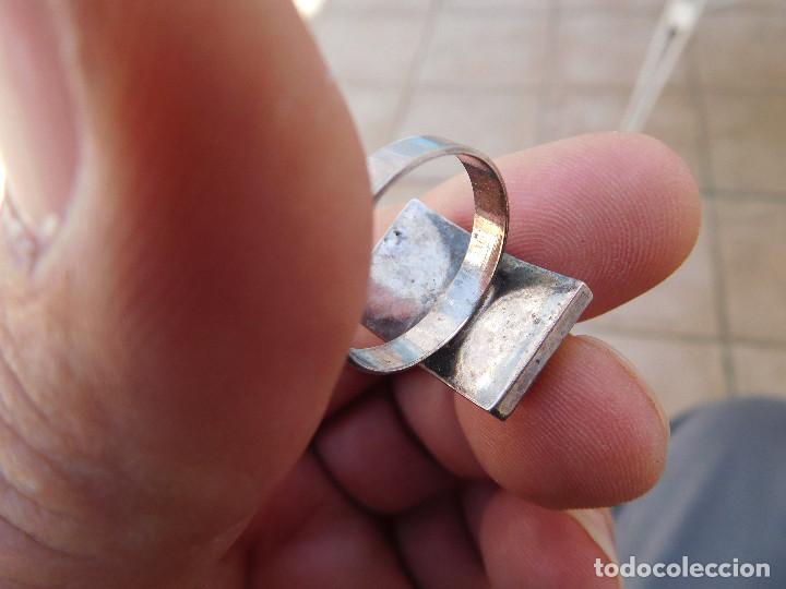 Joyeria: Anillo antiguo de plata y marfil - Foto 5