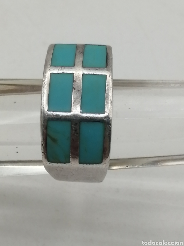 Joyeria: Anillo plata de ley y turquesas - Foto 6