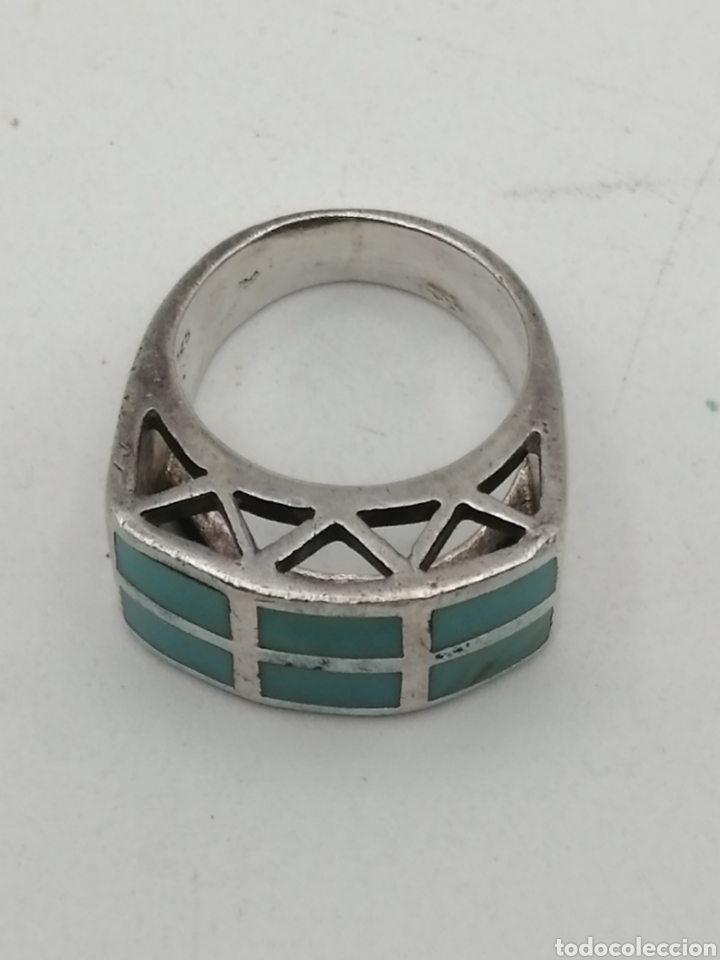 Joyeria: Anillo plata de ley y turquesas - Foto 7