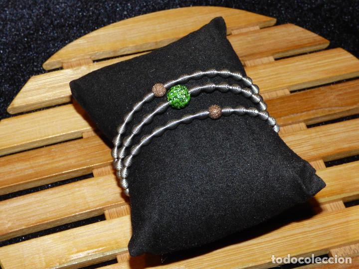 Joyeria: Pulsera ondas, acero elastico. - Foto 2