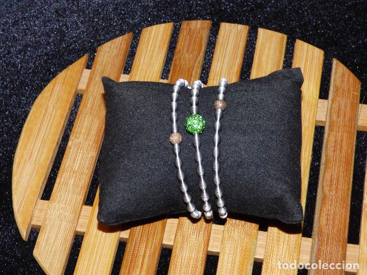 Joyeria: Pulsera ondas, acero elastico. - Foto 3