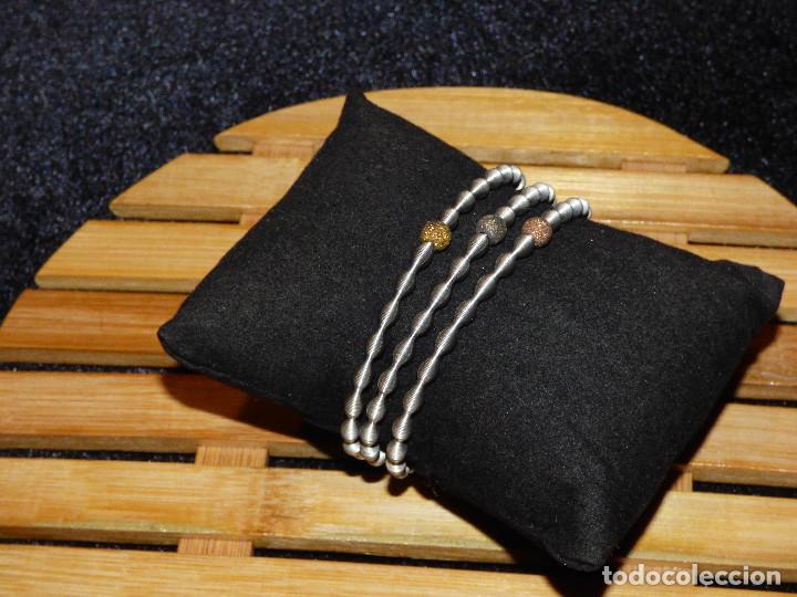 Joyeria: Pulsera ondas, acero elastico. - Foto 1