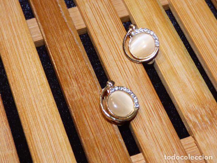 Joyeria: Pendientes vintage,metal y cristal. - Foto 1