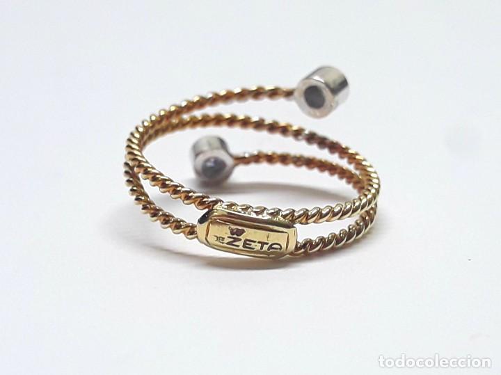 Joyeria: CURIOSA SORTIJA DE ORO DE LEY Y DIAMANTES - Foto 11