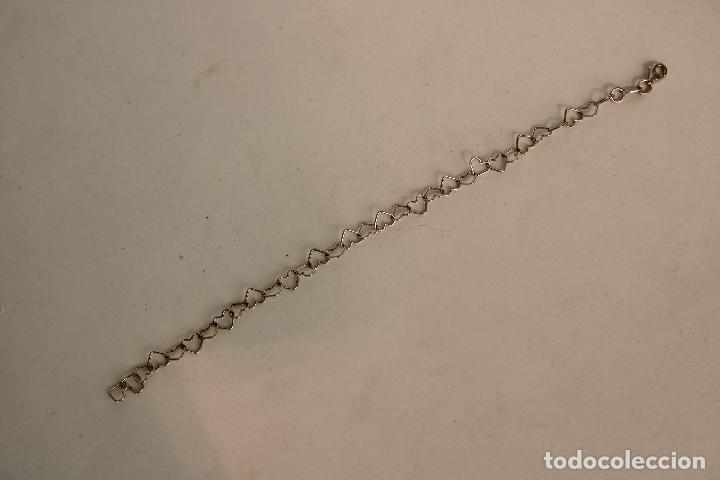 Joyeria: pulsera de corazones plata de ley 925 - Foto 3